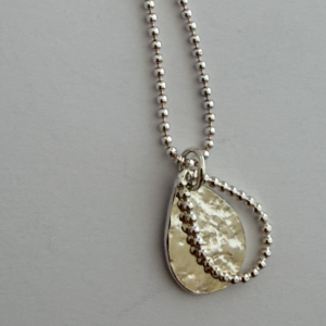 Terry double teardrop pendant
