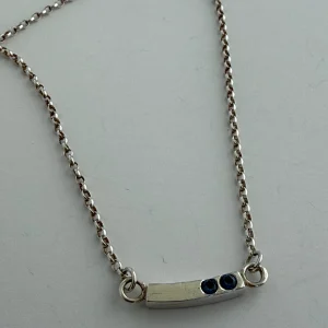 Barb curved bar necklace