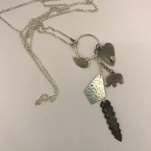 Asia long charm necklace